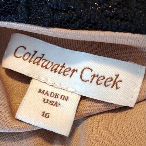 NWT Coldwater Creek Black Lace Dress - Picture 10 of 12